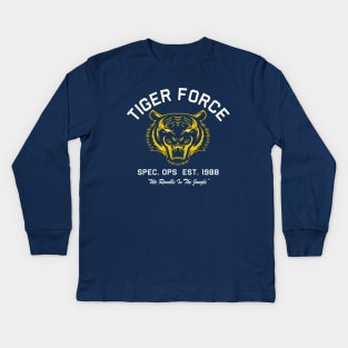 Tiger Force Outline Kids Long Sleeve T-Shirt